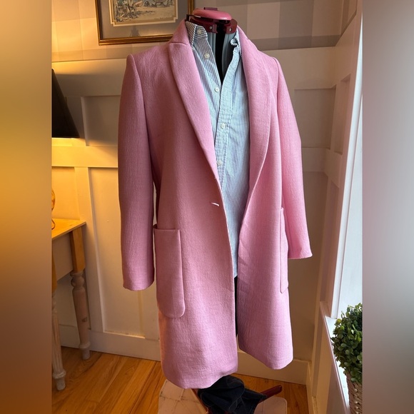 Zara Pink Blazer Coat Size XS - Picture 5 of 9